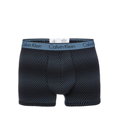 Calvin Klein Navy 'CK One' dotted trunks